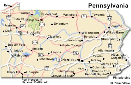 Map Pennsylvania