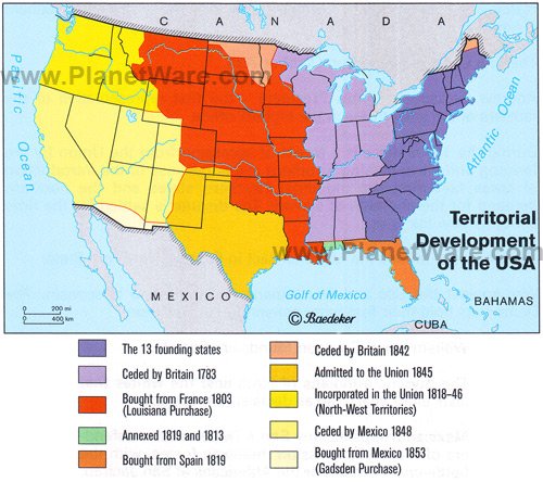 Us Map Before Louisiana Purchase