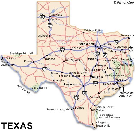 Map Of Texas