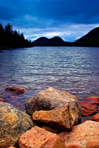 Jordan Pond in Acadia National Park.