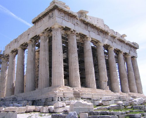 The Parthenon of Acropolis in