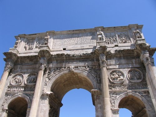 Detail from Arch of Constantine in ...