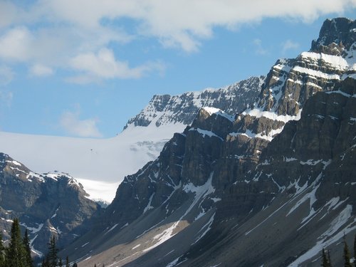 A glacier in Banff National Park. A glacier in Banff National Park.