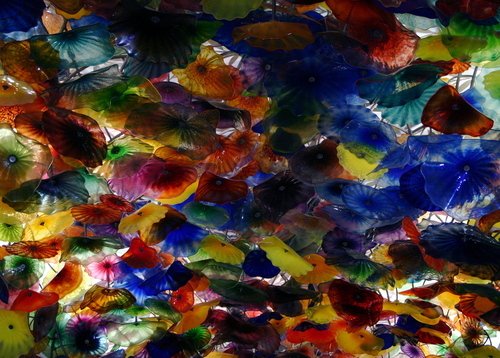 Colored glass from the Bellagio Hotel in Las Vegas. Colored glass from the Bellagio Hotel in Las Vegas.