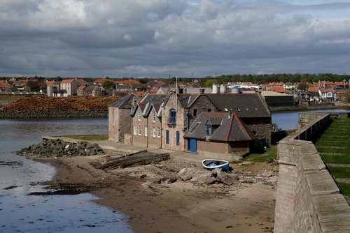 A house outside the ramparts at Berwick-upon-Tweed. A house outside the ramparts at Berwick-upon-Tweed.