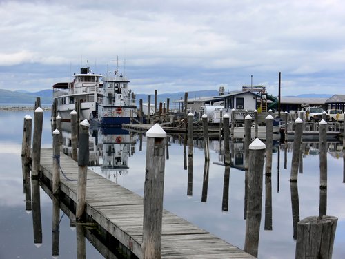 The harbor in Burlington on