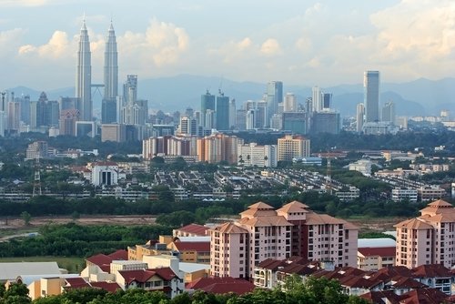 Kuala Lumpur Manila mexico city skyline. Kuala Lumpur Manila