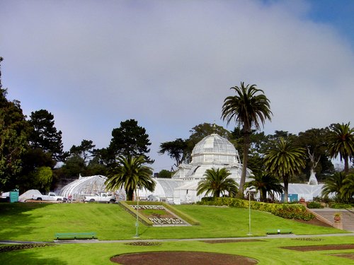 San Francisco Conservatory of Flowers in Golden Gate Park.