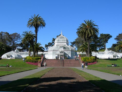 Conservatory of Flowers in Golden Gate Park, San Francisco.