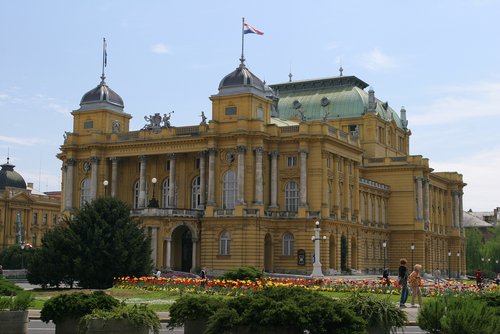 The Croatian National Theatre in Zagreb.