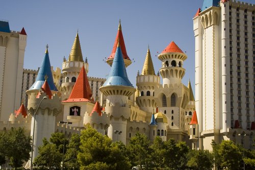 las vegas hotels images. Excalibur Hotel in Las Vegas.