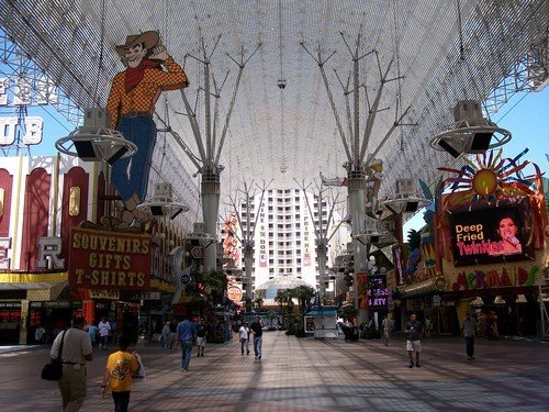 Daytime view of Fremont Street in Las Vegas. Fremont Street Experience Daytime view of Fremont Street in Las Vegas. Fremont Street Experience