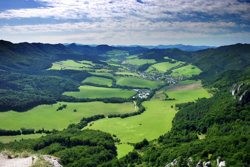 Green fields of Sulov lowlands