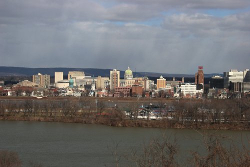 Picture of HARRISBURG - Skyline of the Pennsylvania state capitol ...