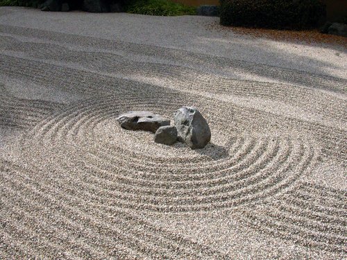 Zen garden at the Huntington Library, San Marino.