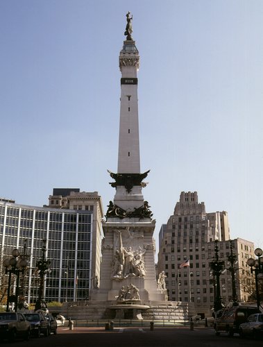 War memorial in Indianapolis. Indiana World War Memorial information