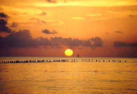 The+sunset+over+the+ocean