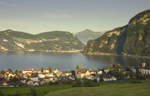 Picture of Lake Lucerne - A town on Lake Lucerne. Picture of Lake Lucerne - A town on Lake Lucerne.