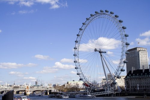 london eye. London Eye ferris wheel in