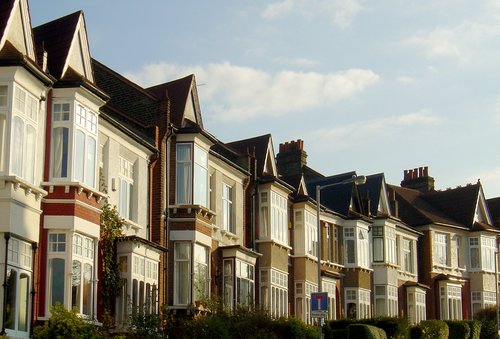 Row of Houses in London.