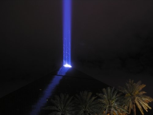 Beam of light from the Luxor Hotel.