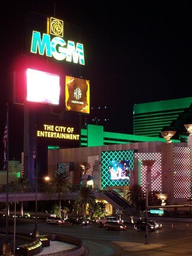 las vegas hotels mgm grand. Sign of the MGM Grand Hotel in