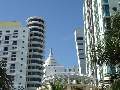Art deco buildings in Miami Beach.