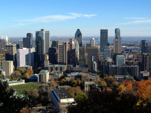 Montreal Skyline seen from
