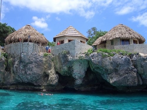 Buildings along the Negril