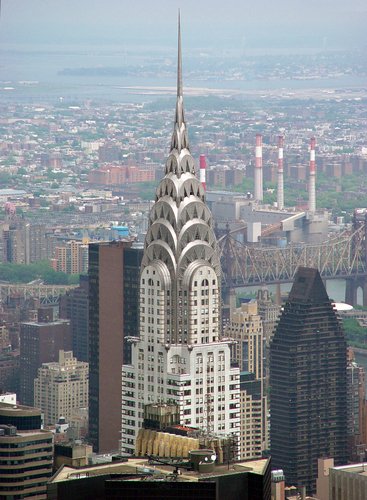 Chrysler Building from afar, New York City.
