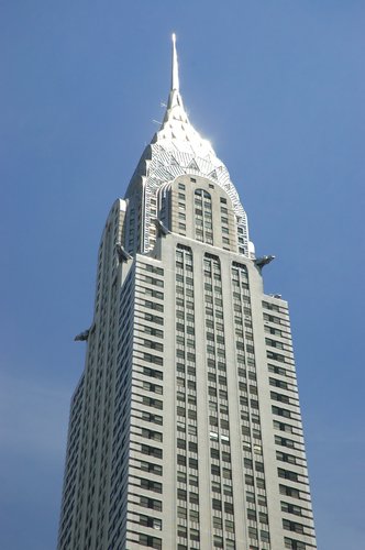 Art Deco Chrysler Building in lower midtown New York City.