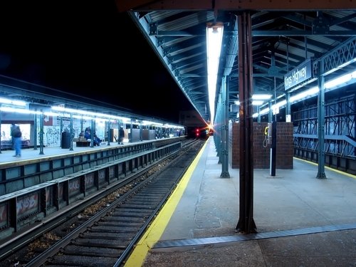 new york city subway. New York City Subway Station.