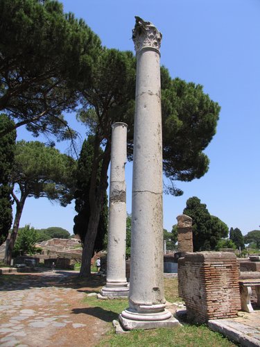 Columns of Ostia Antica.