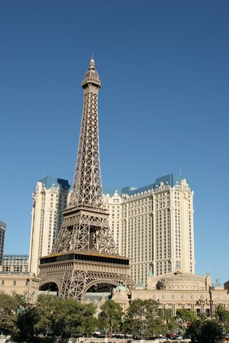 Eiffel Tower at Paris Hotel in Las Vegas. Eiffel Tower at Paris Hotel in Las Vegas.