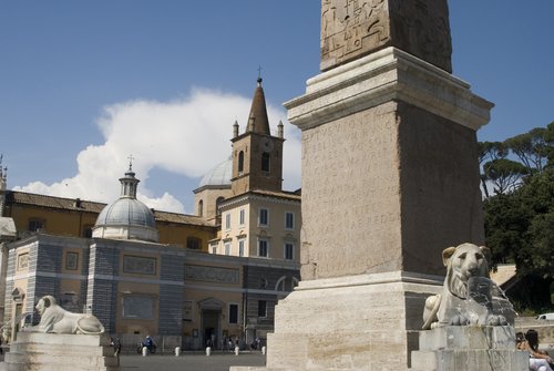 Piazza Del Popolo. Piazza del Popolo in Rome.