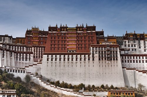 View of Potala Palace in Lhasa