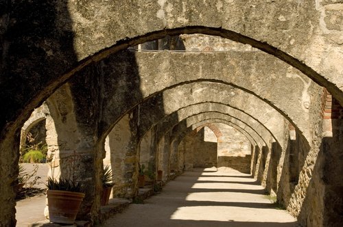 Arches of Mission San José in San Antonio Missions National Historic Park, 