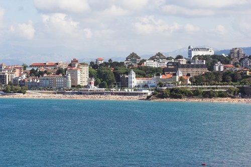 santander. Santander as seen from the ocean.