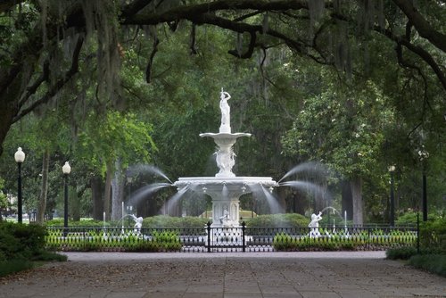 Forsyth Park Fountain in Savannah.