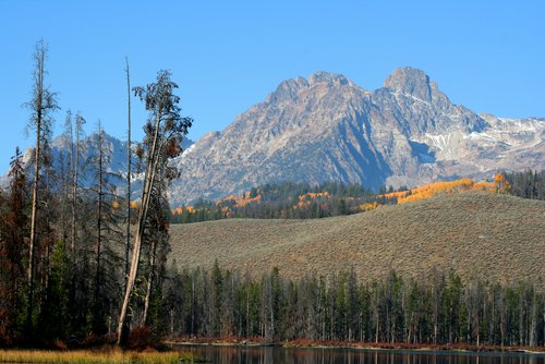 Mount Heyburn in the Sawtooth Mountain Range. Sawtooth National Forest 