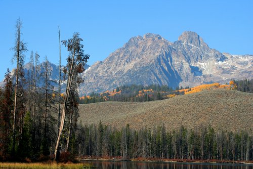 Mount Heyburn in the Sawtooth Mountain Range. Sawtooth National Forest Mount Heyburn in the Sawtooth Mountain Range. Sawtooth National Forest