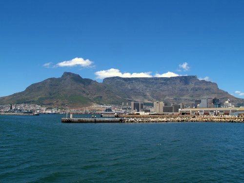 Cape Town and Table Mountain.