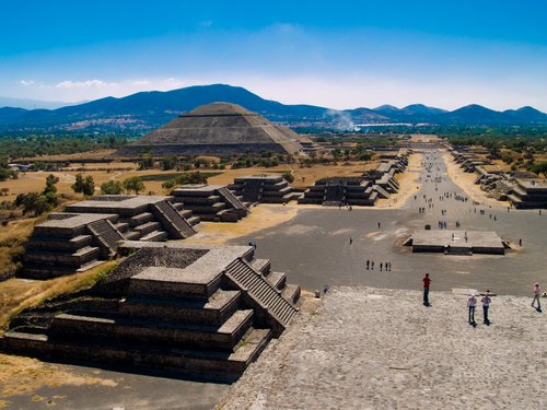 View over the ruins of Teotihuacán.
