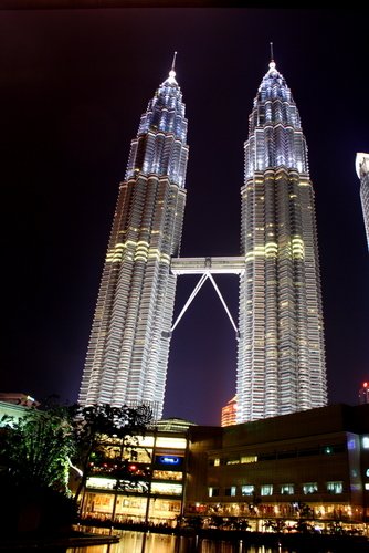 towers at night