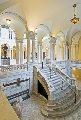 Interior of the Walters Art Gallery in Baltimore.
