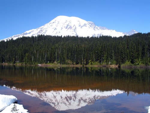 mount rainier national park face