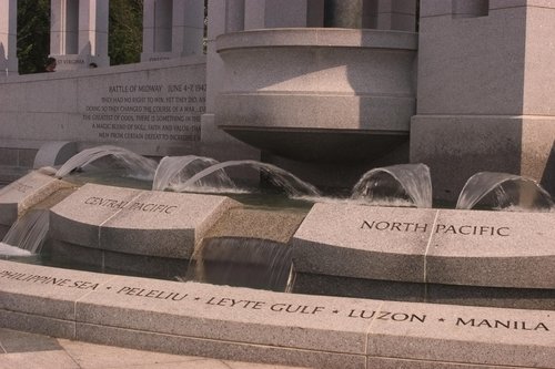 The World War II monument in World War Ii Memorial Washington D.c. Dc. The World War II monument in