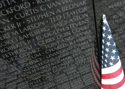 The Vietnam Memorial in