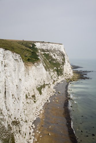 Dover cliffs, view to
