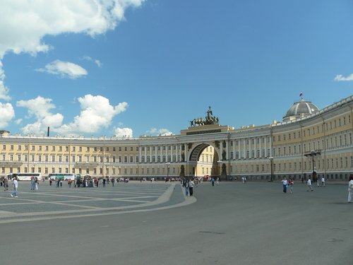 Winter Palace Square in St Petersburg.